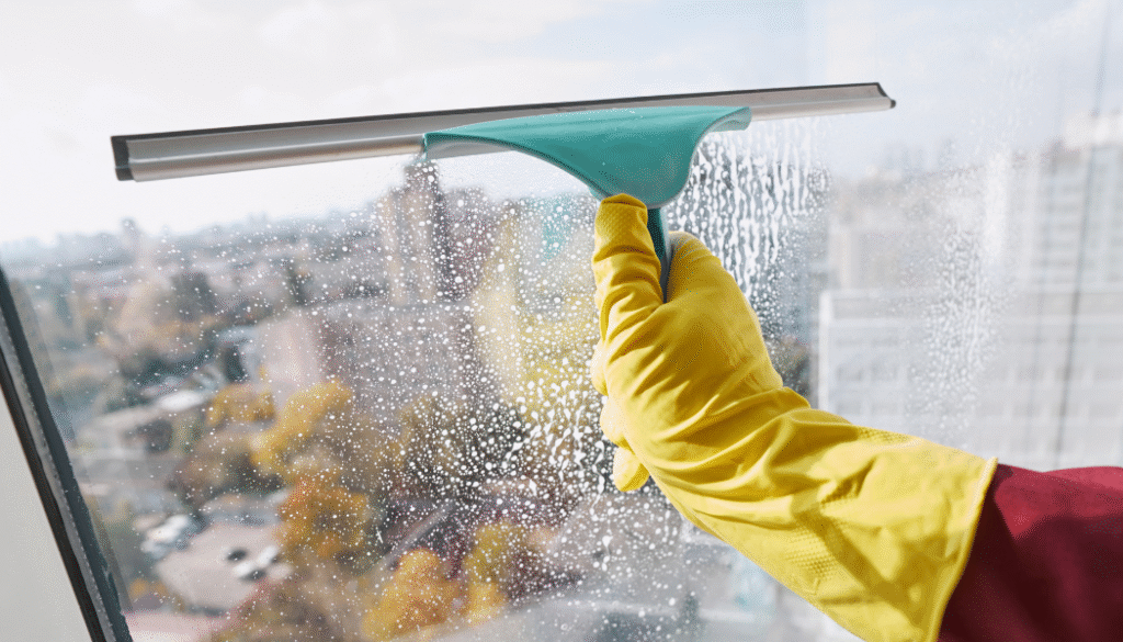 Water Stains from Glass Windows